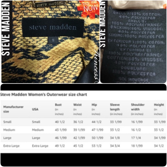 πSteve Madden Black Leather & Taupe Trench Coat - Picture 8 of 8